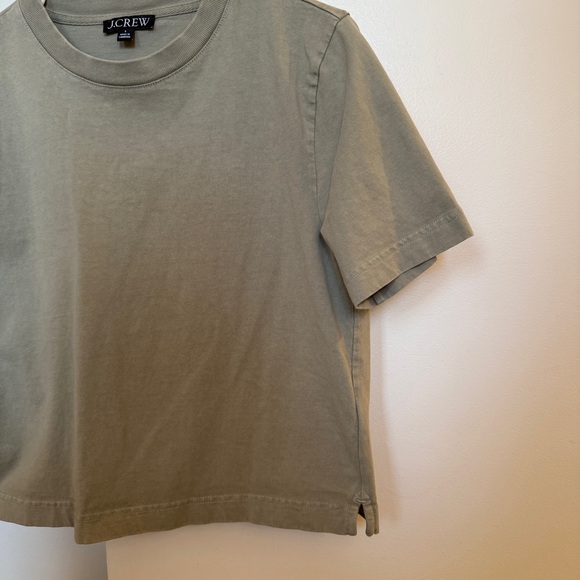 J. Crew Relaxed premium-weight cropped T-shirt - Picture 6 of 8